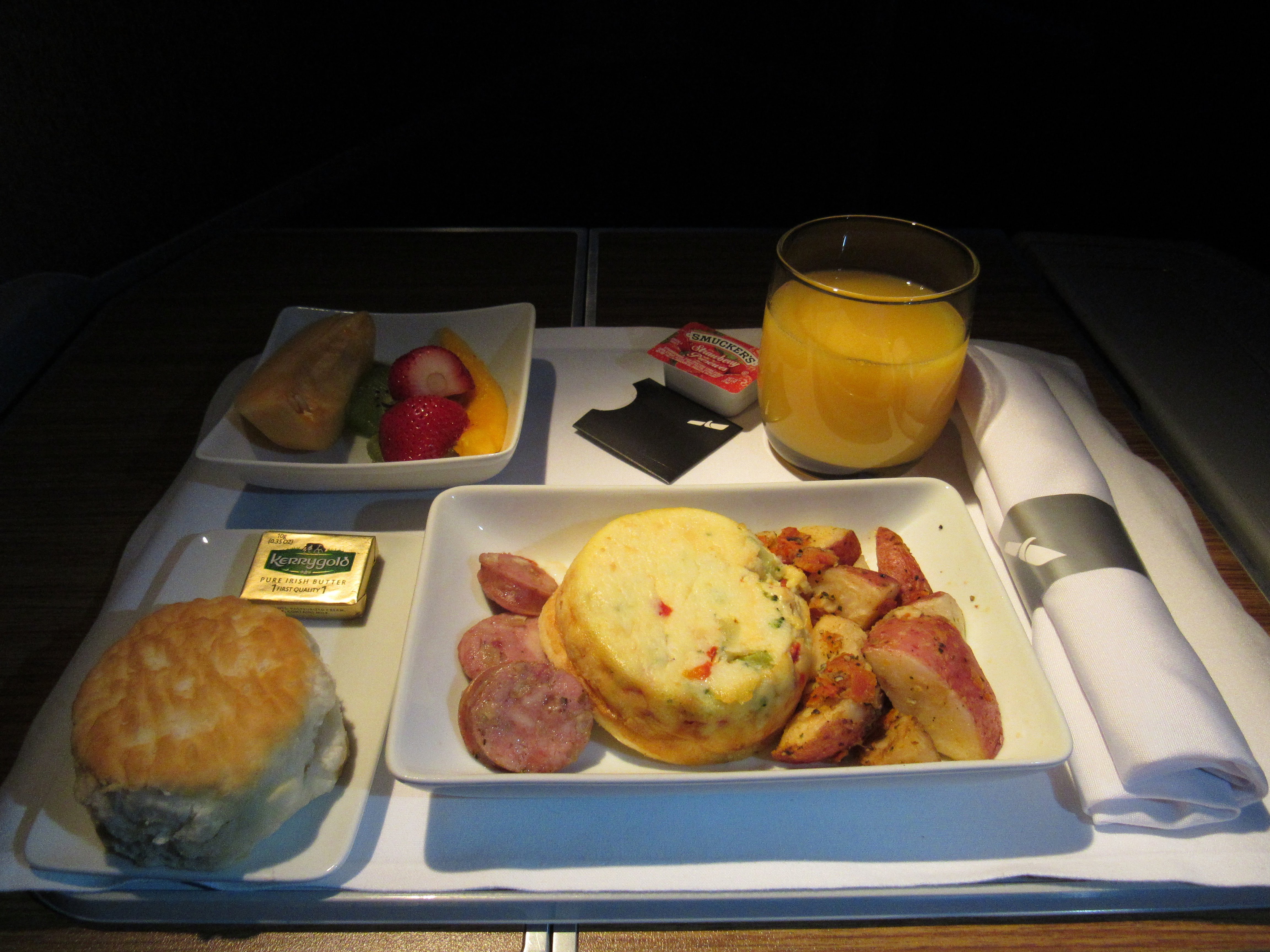 Breakfast on American Airlines