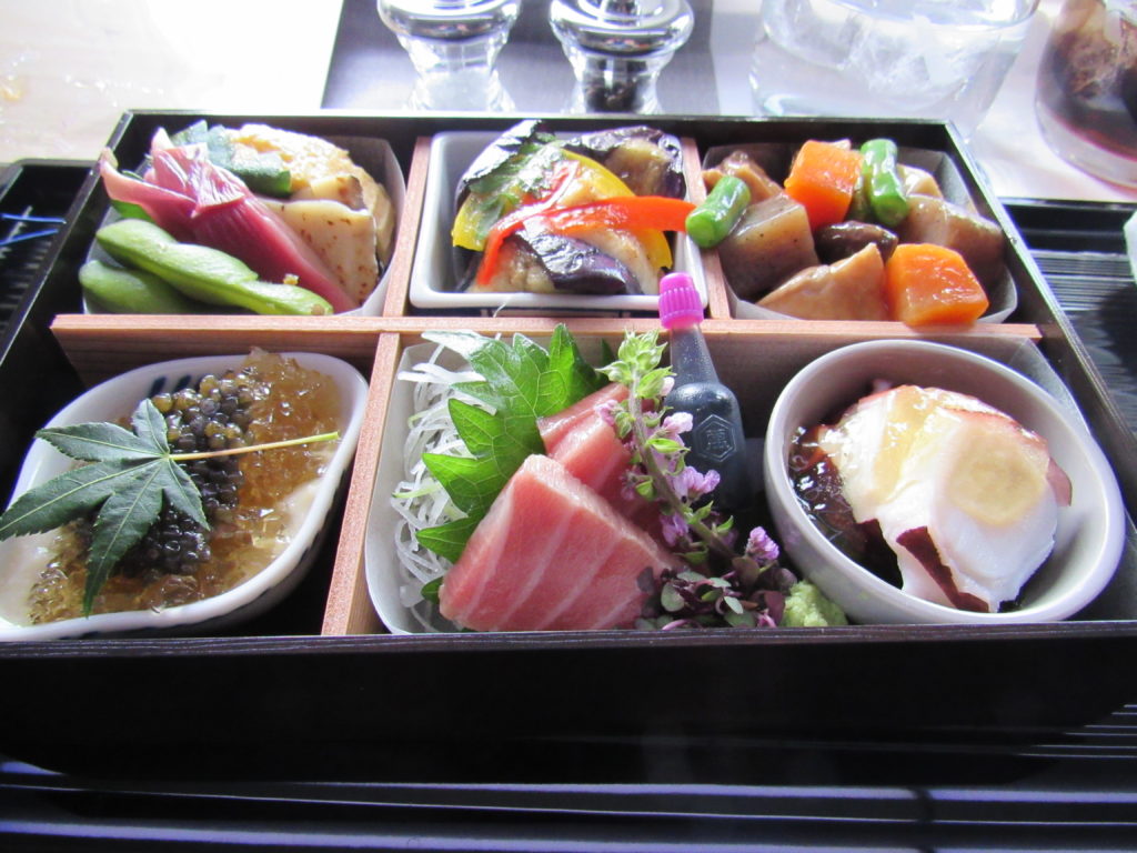 American Airlines Flagship First Japanese Meal