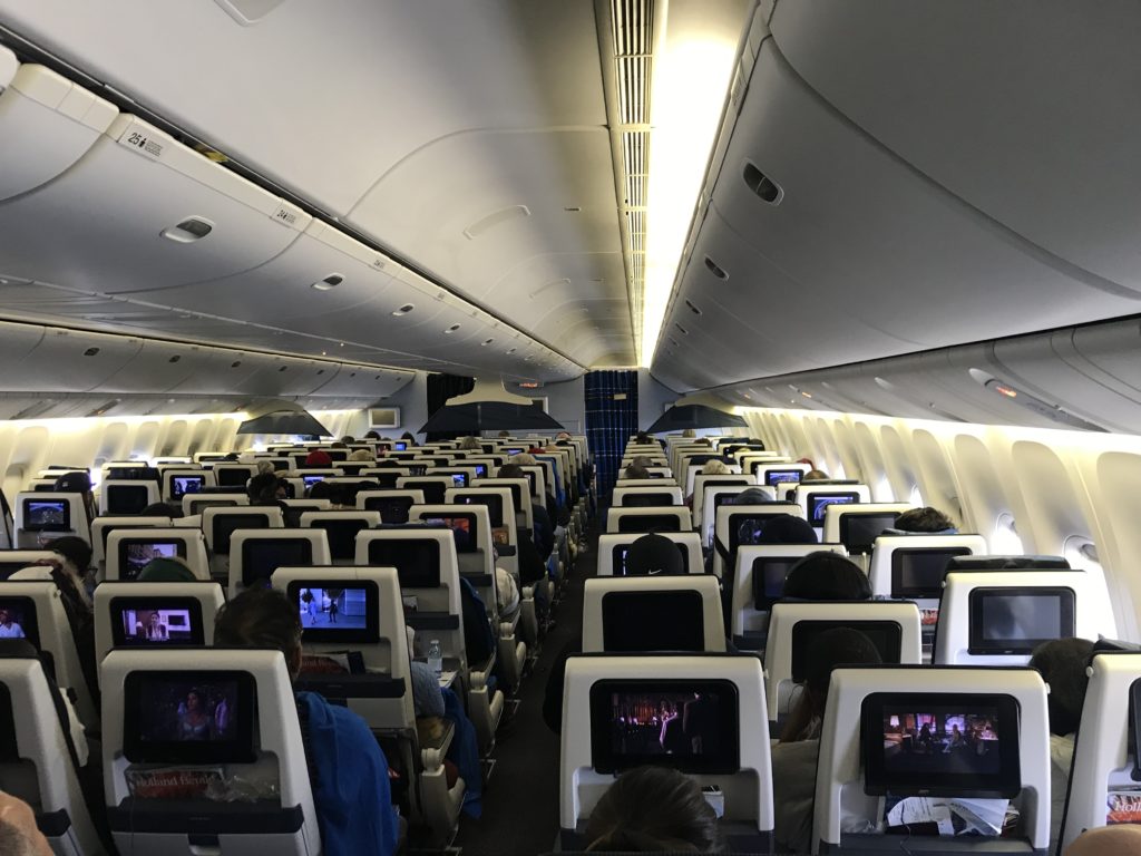 KLM 777-200ER Economy cabin