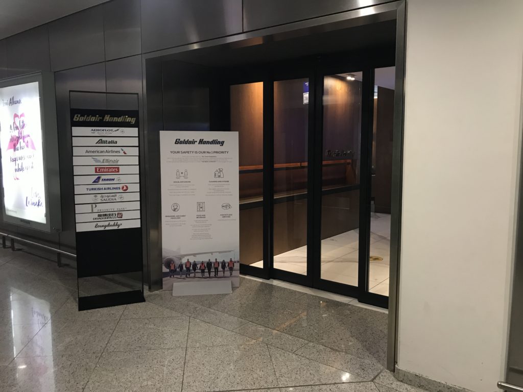 Goldair Handling Lounge Athens entrance