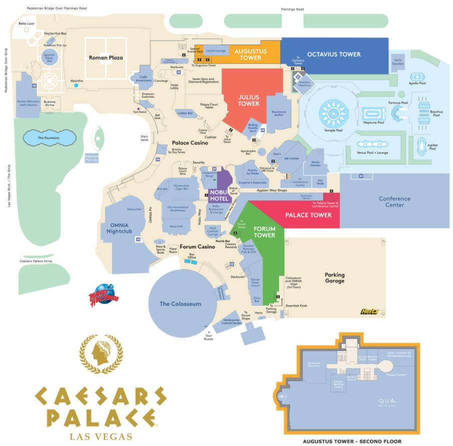 The 7 Caesars Palace Pools: Map, Hours, Prices