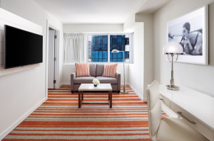 A colorful suite. Photo courtesy of Hilton Cabana.