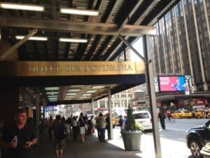 New York's Hotel Pennsylvania sits across the street from Penn Station. Photos by Barb DeLollis.