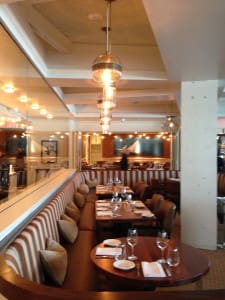 a restaurant with tables and chairs