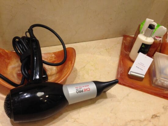 a hair dryer and a hair dryer