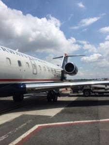 A US Airways Express regional jet operated by Air Wisconsin. Photo by Jeffrey Eslinger.