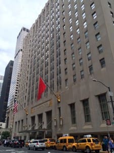 The iconic Waldorf Astoria hotel opened in 1931 on Park Avenue. Photos by Barb DeLollis.