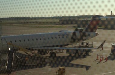 a plane on the tarmac