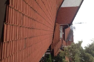 a roof of a house