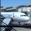 an airplane parked at an airport