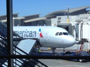 Waiting for a flight at LAX. Photo by Barb DeLollis.