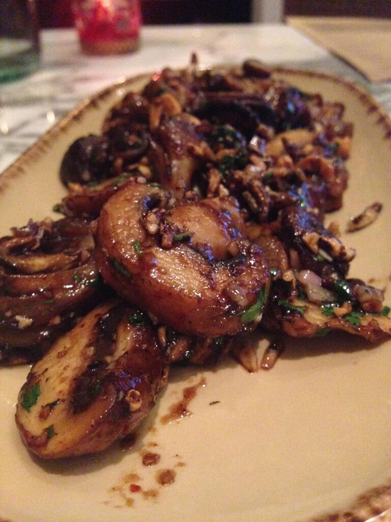 Amazing mushroom dish at Cleo's at the SLS Las Vegas. Photo by Barb DeLollis.