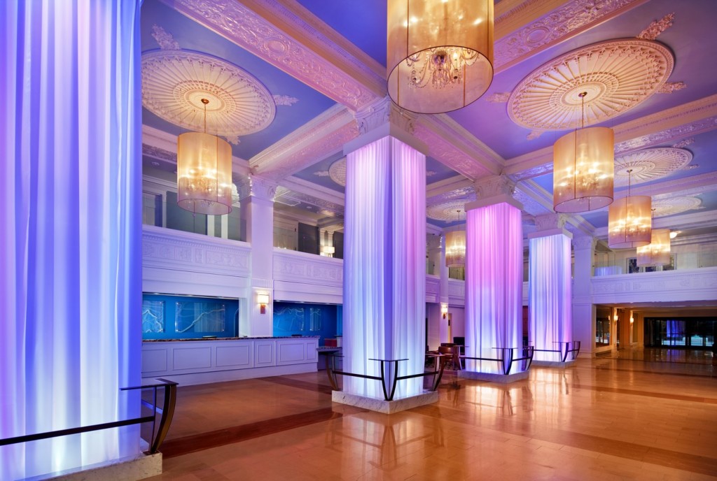 The newly revamped Sheraton Gunter lobby in San Antonio, Texas. Travel Update photo courtesy of the hotel.