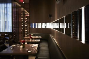 Booth seating at The Back Room. Photo courtesy of the restaurant.