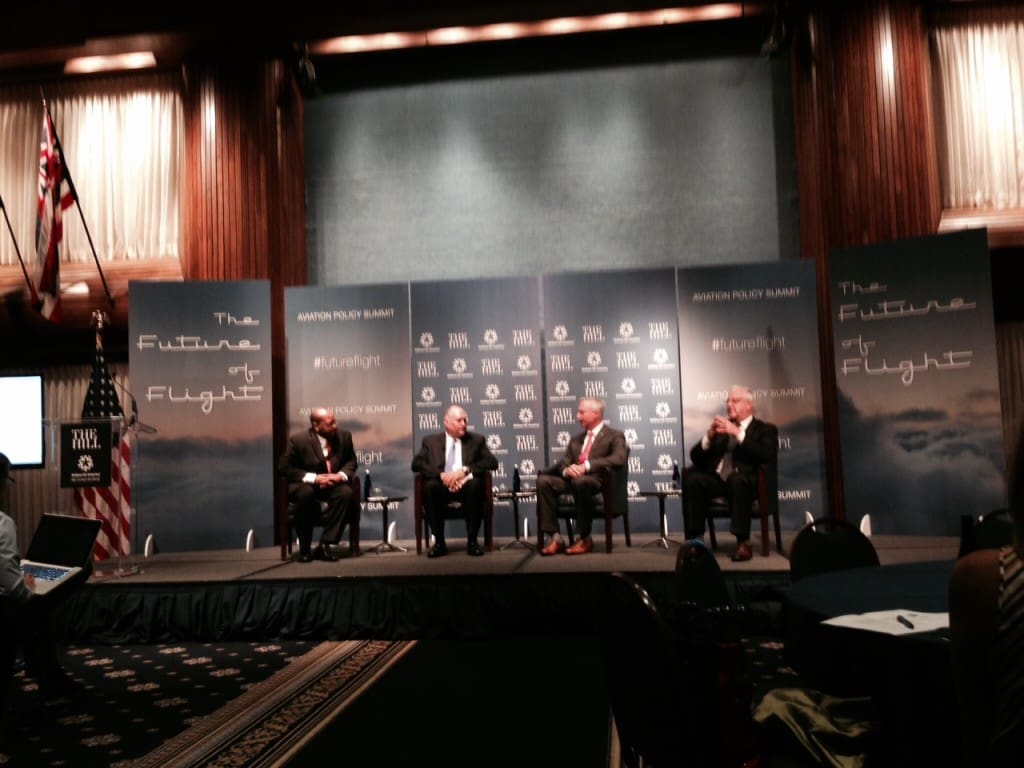 At the National Press Club. Photo by Barb DeLollis.