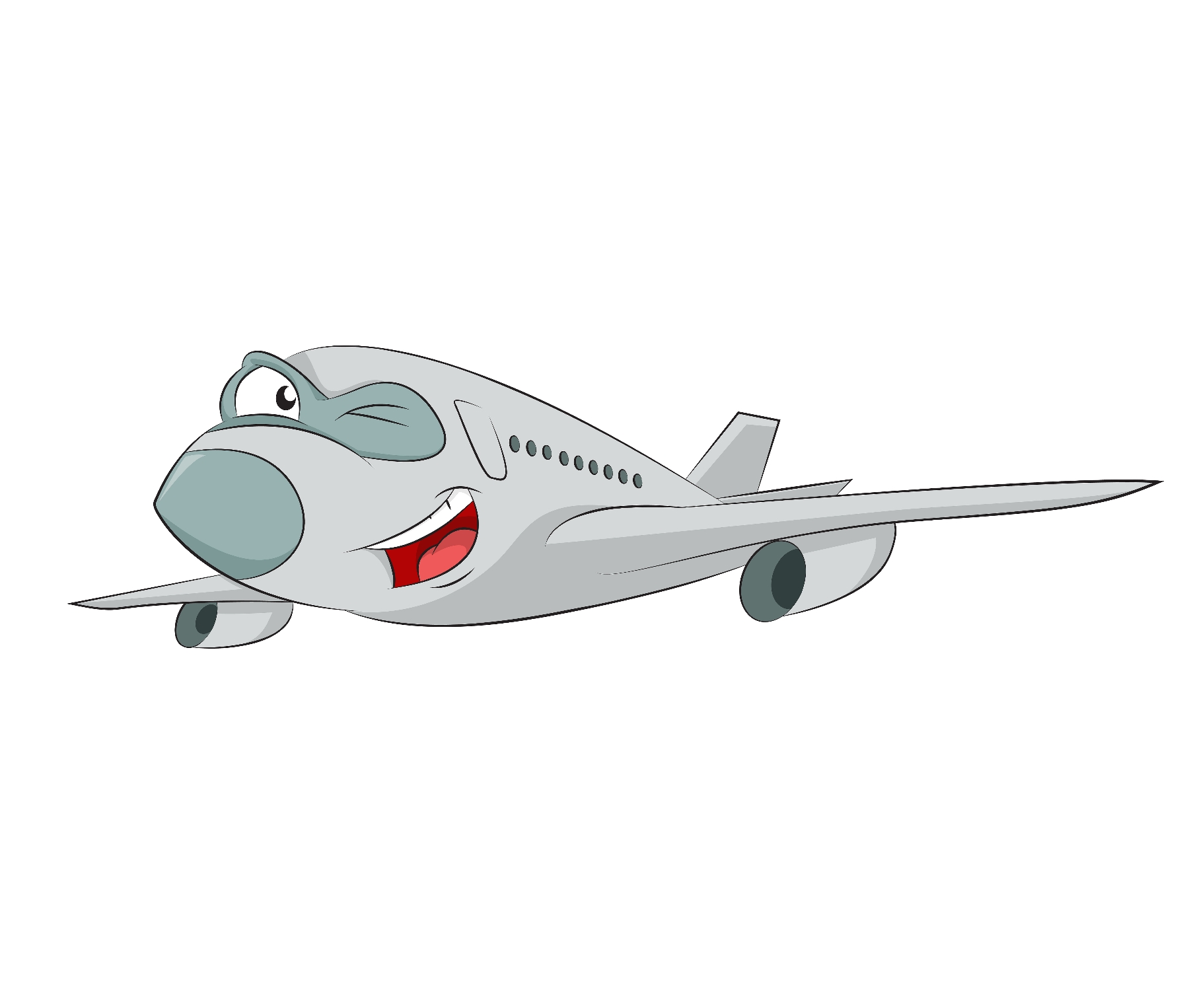 cartoon of a plane