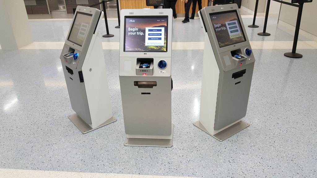 Alaska Airlines Kiosks at DFW