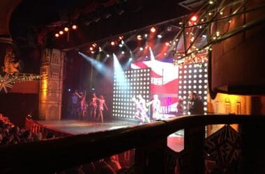 a group of people on a stage