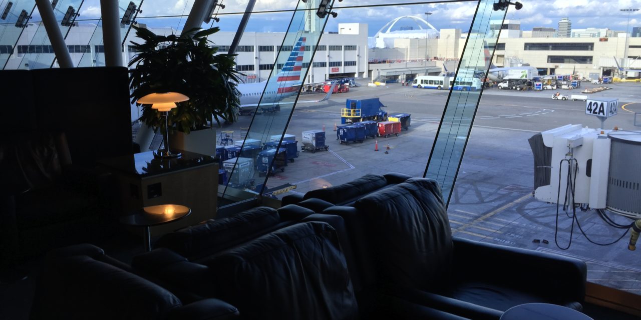 London the Long Way: AA Flagship Lounge LAX