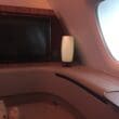 a tv on the side of a plane