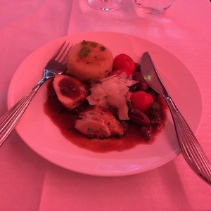 Chicken breast with grilled vegetables