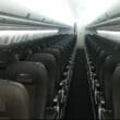 rows of seats in an airplane