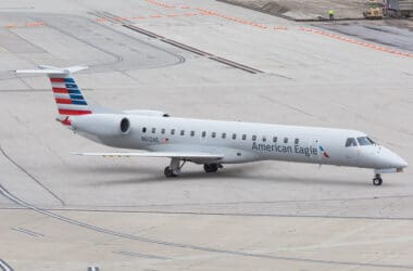 an airplane on the runway