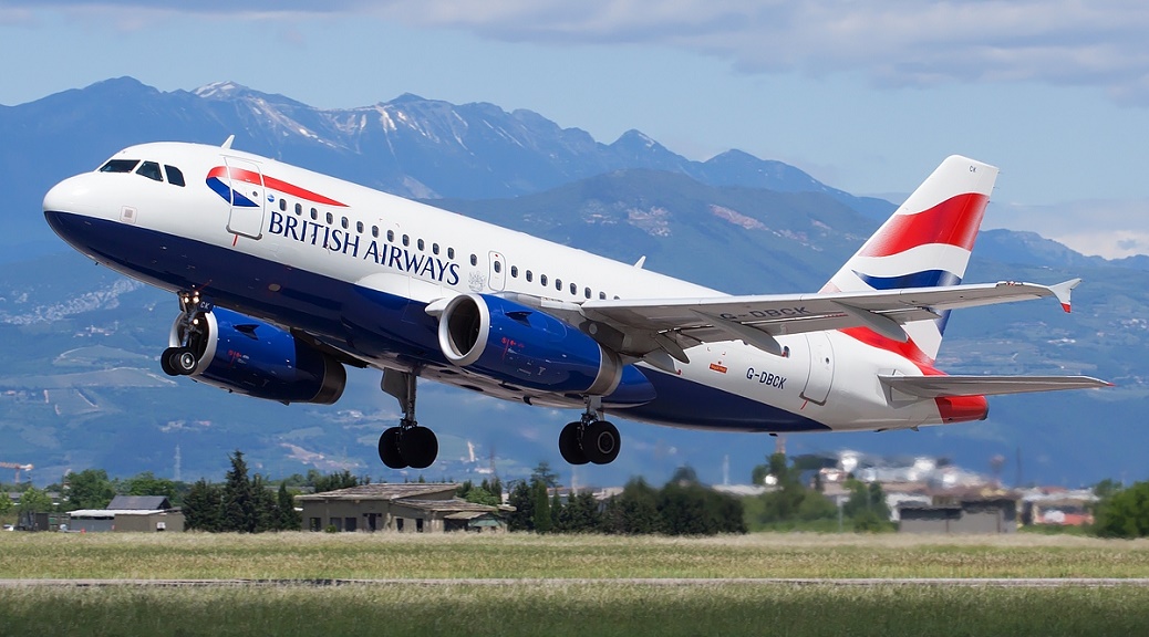 a plane taking off from a runway