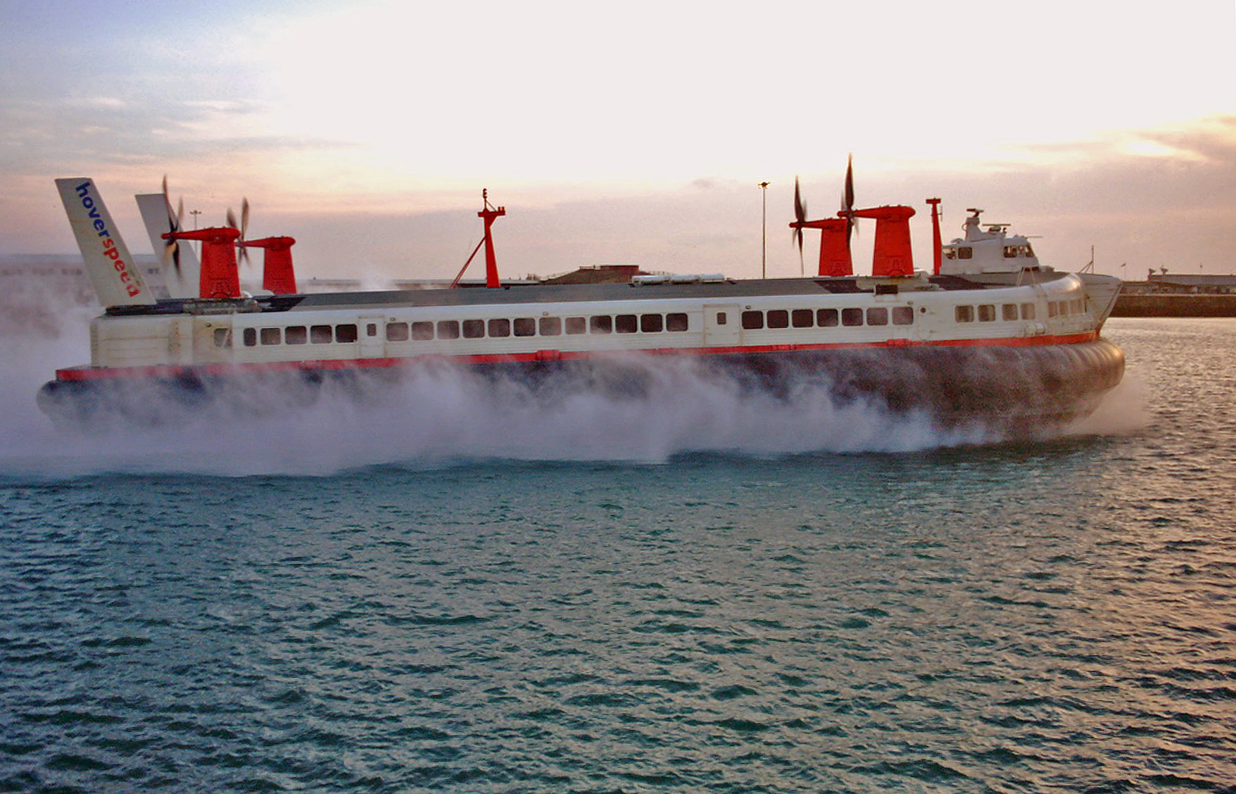 a large boat on the water