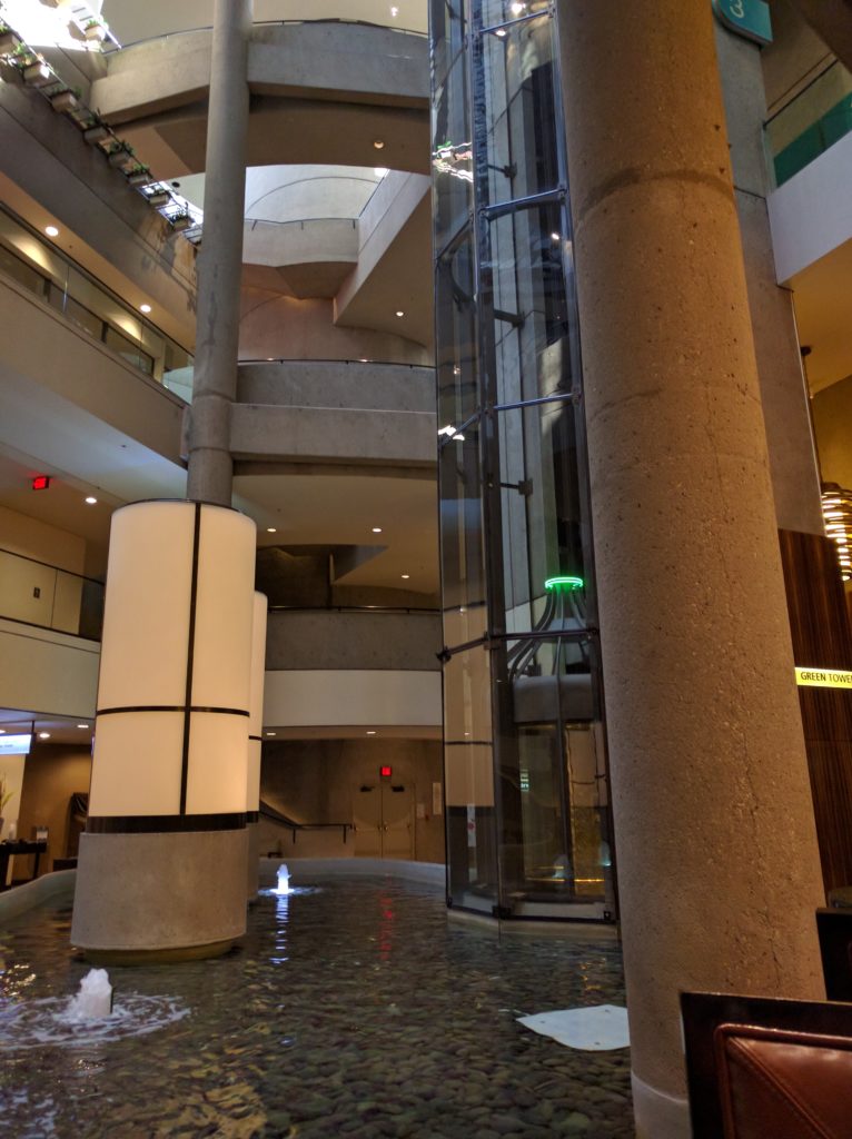 Lobby of Westin Bonaventure.