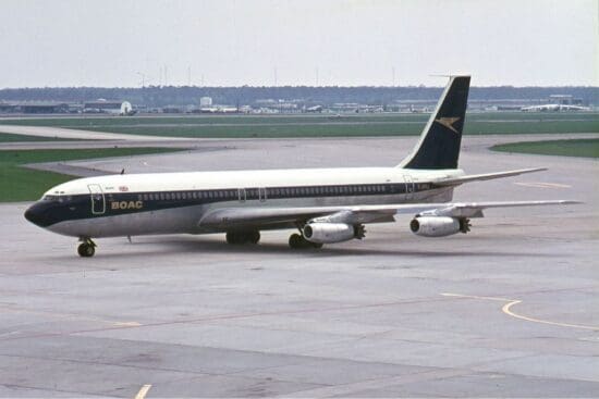 a large airplane on a runway