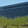 a building with trees in the background