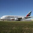 a large airplane on a runway