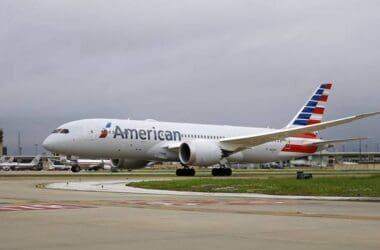 an airplane on the runway