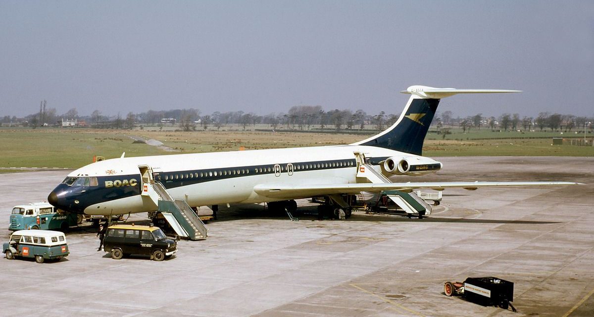 History: To USA in 1965 by BOAC Vickers Super VC10
