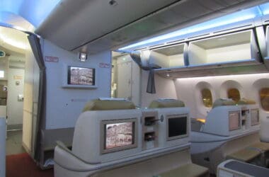 Air India 787 Business Class Cabin
