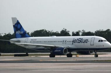 a jet plane on a runway
