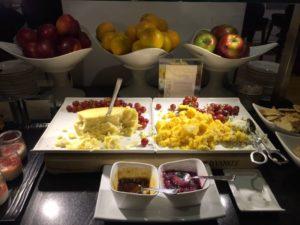 a plate of food on a table