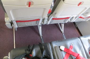 a seat on an airplane