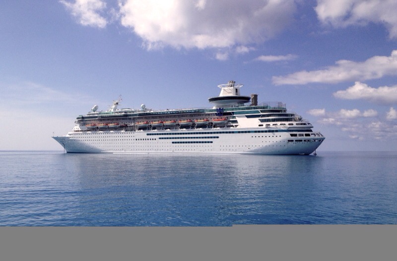 a cruise ship in the water