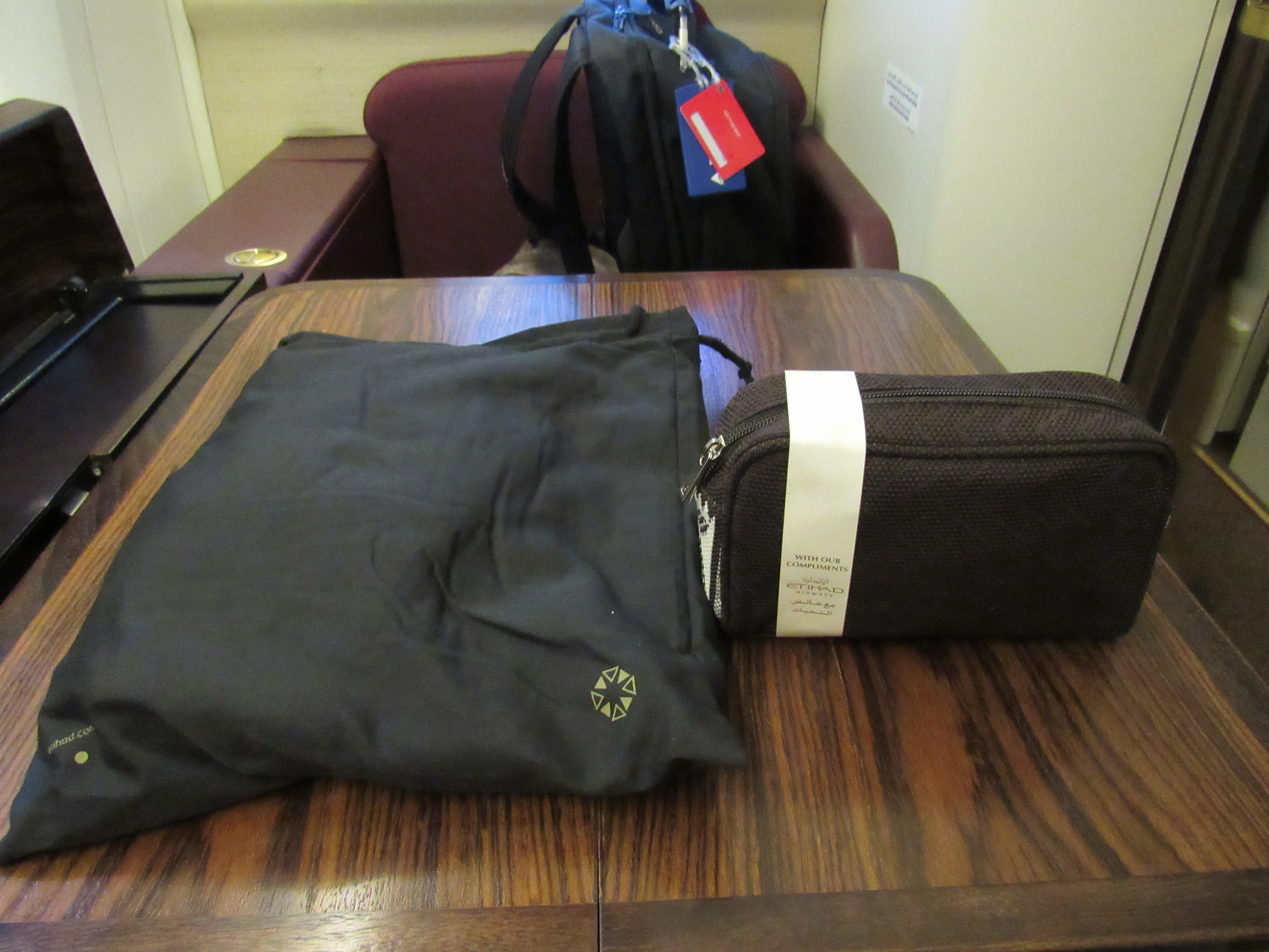 Etihad Pajamas and Amenity Kit