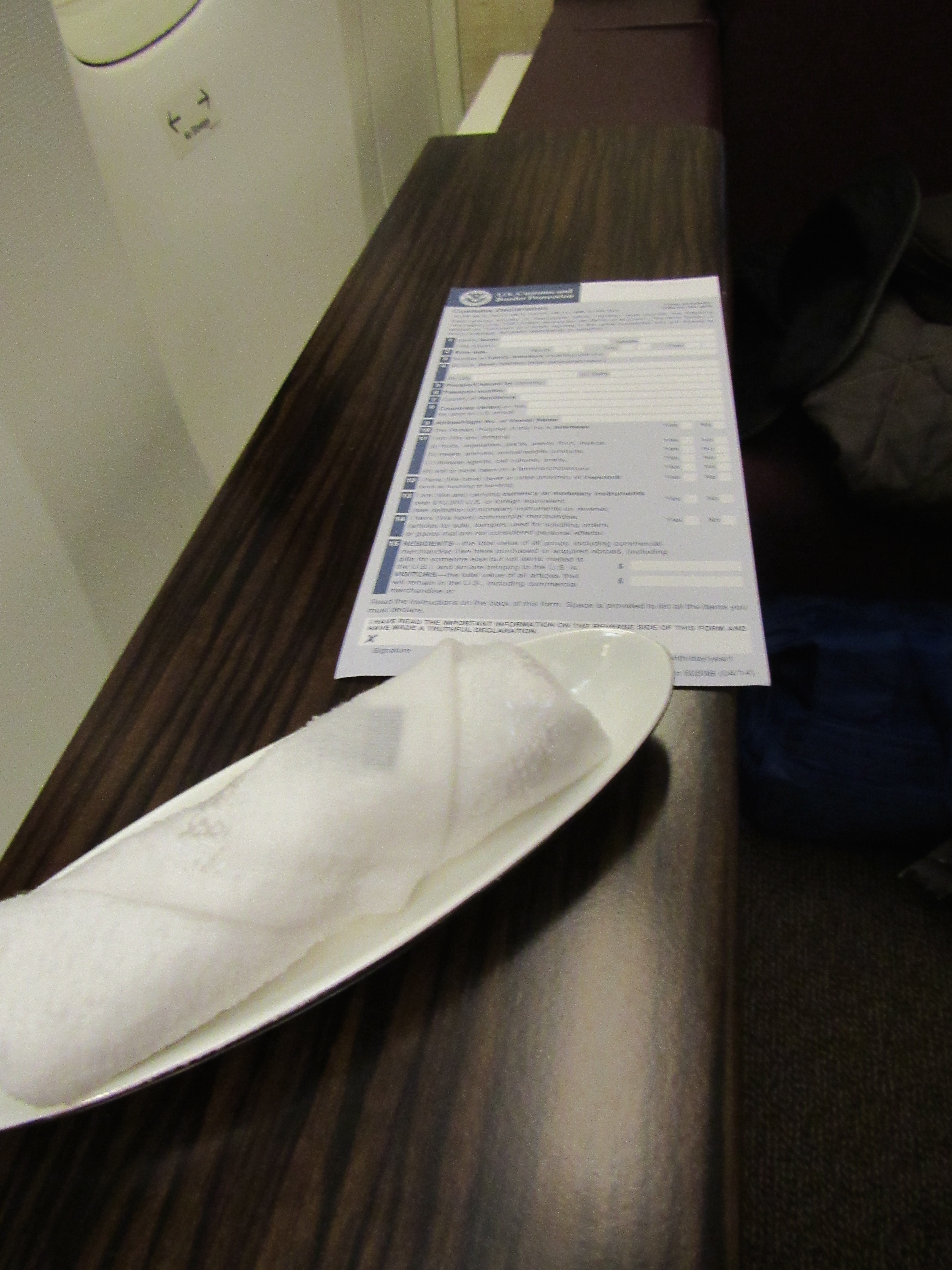 US Landing Card