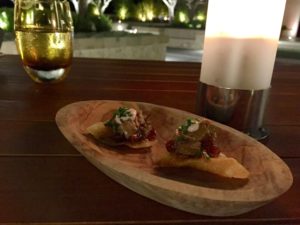 a plate of food on a table