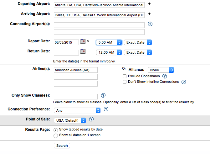 expertflyer, review