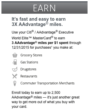 3X AAdvantage Bonus Miles for Citi Exec Online Purchases (Targeted)