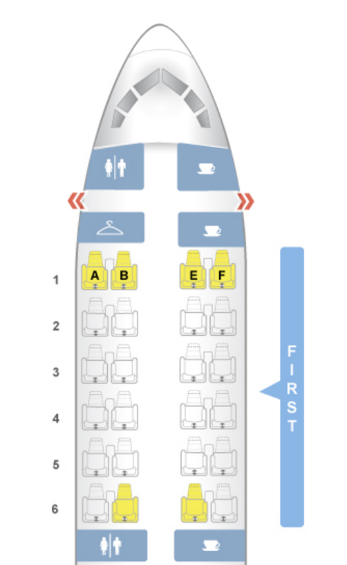 Seat Map (per SeatGuru)