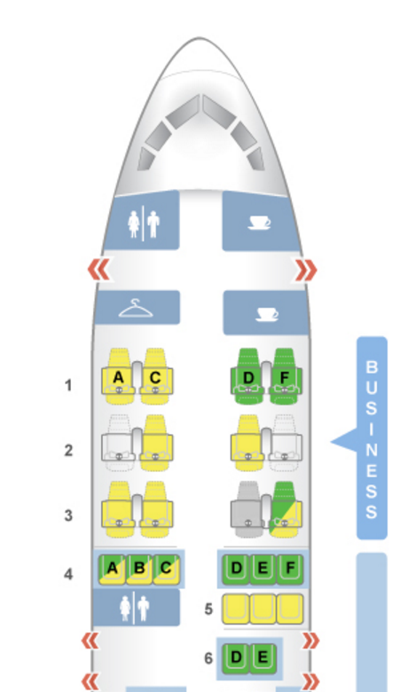 Seat Map (per SeatGuru)