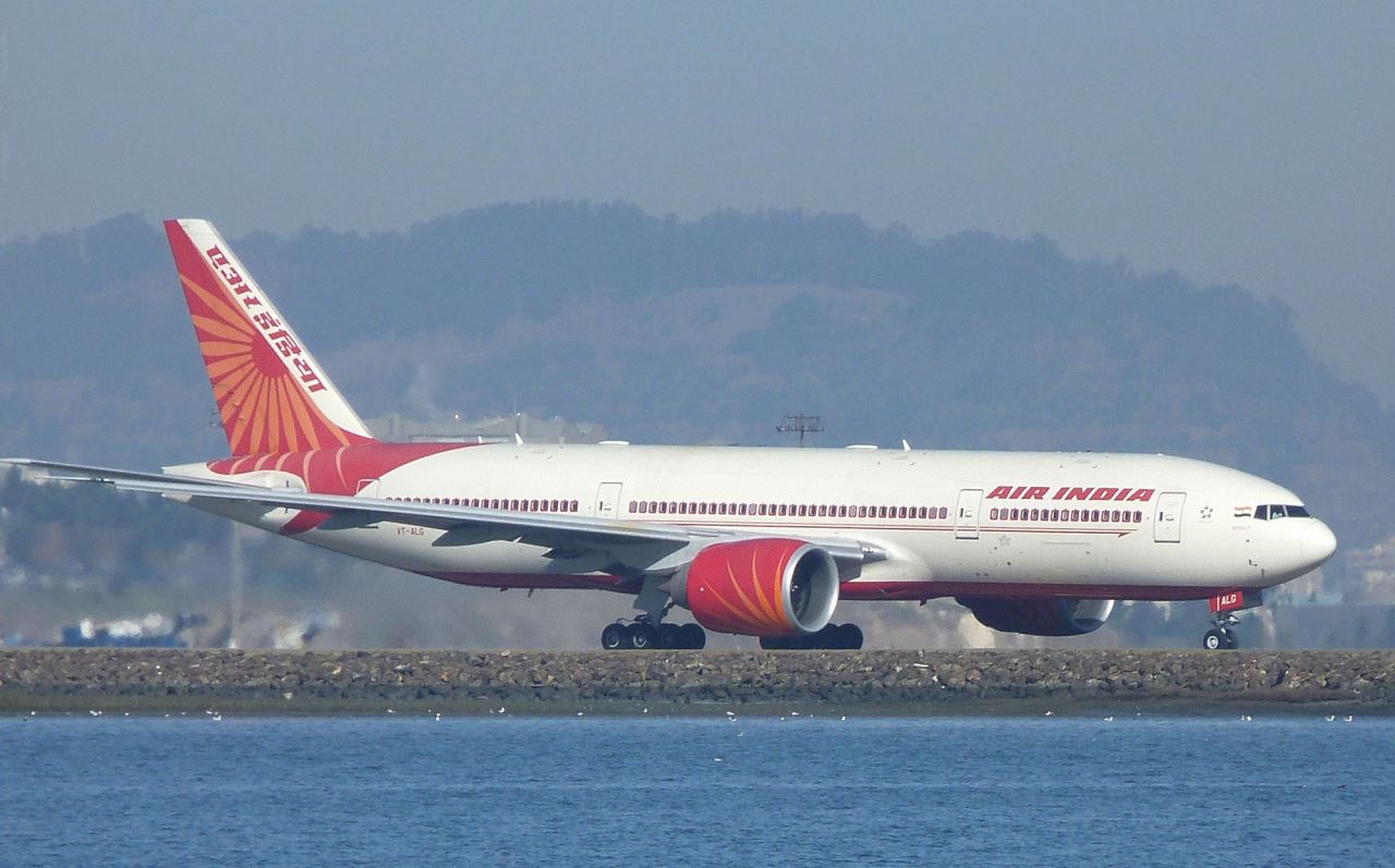 a large airplane on the runway