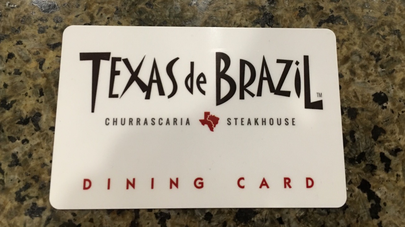 Texas de Brazil Gift Card - Restaurant - Steakhouse - Collectible - NO  Value
