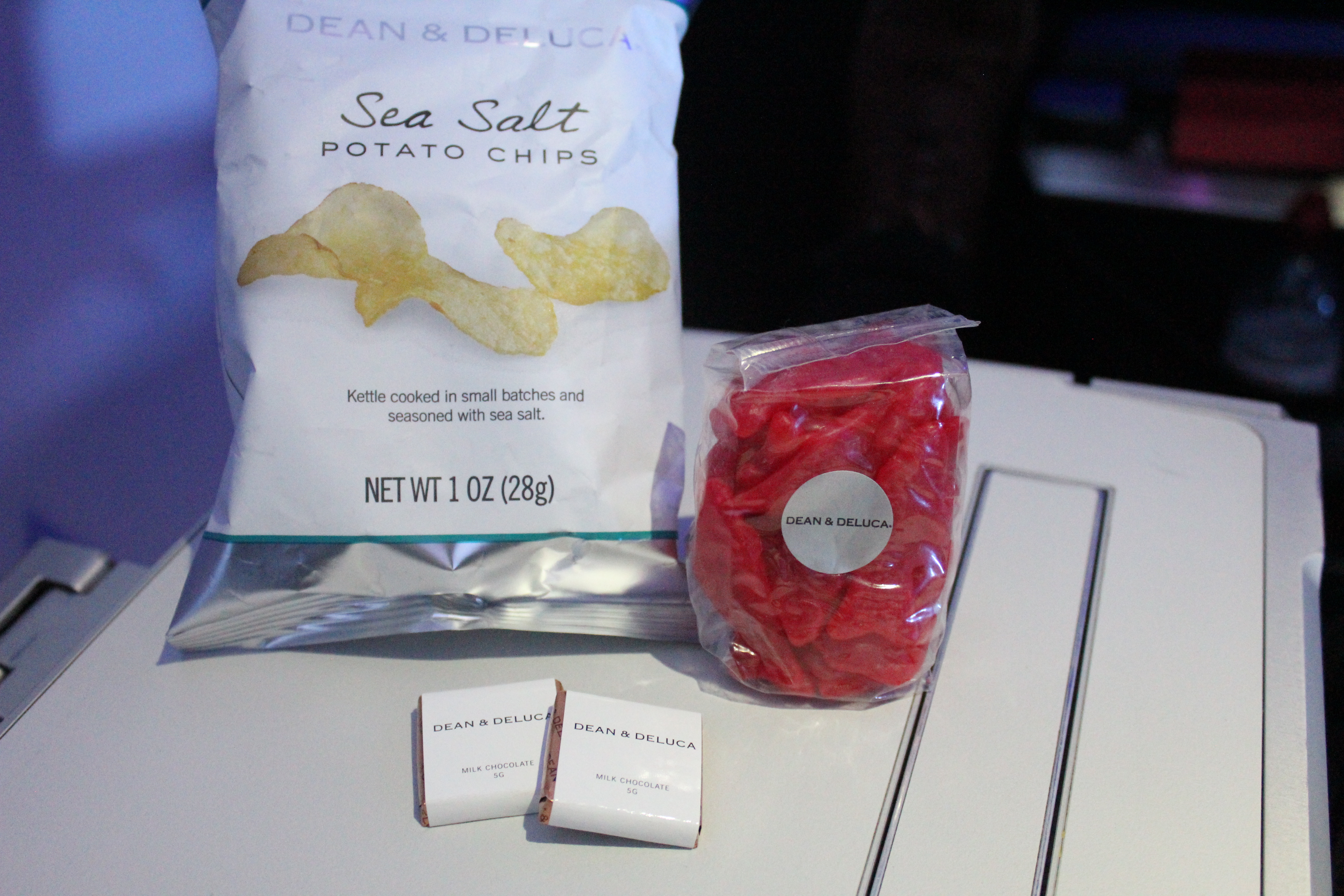 Virgin America First Class Snacks